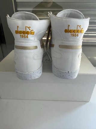 Diadora Heritage Piel T.41 Blanco Oro Mate (8)