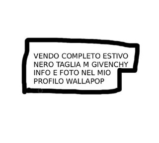 Completo estivo Givenchy nuovo nero taglia M