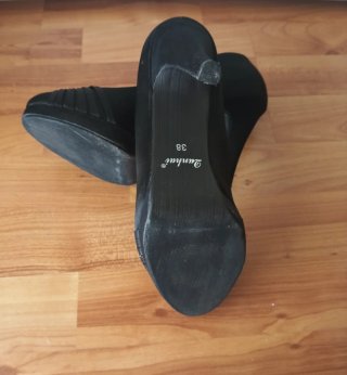 Zapatos Negros Tacón Fiesta