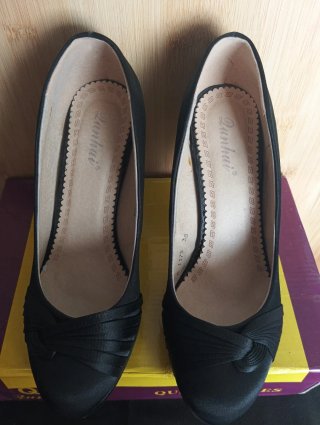Zapatos Negros Tacón Fiesta