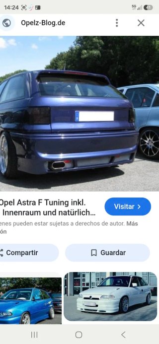 Paragolpes Delantero y Trasero Astra F GSI rieger