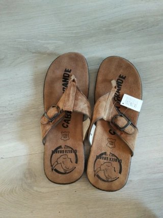 Sandalias Cabezagrande Marrones Hombre 44