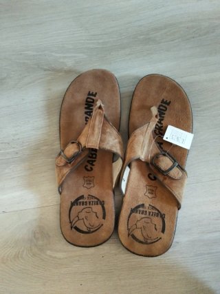 Sandalias Cabezagrande Marrones Hombre 44