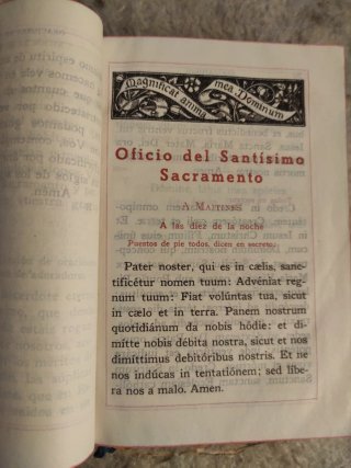LIBRO LITÚRGICO ANTIGUO