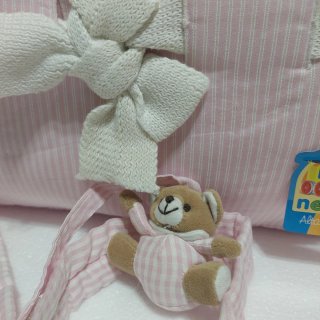 Bolsa de bebé Nenuco rosa a rayas