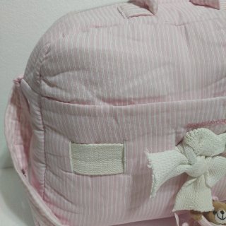 Bolsa de bebé Nenuco rosa a rayas