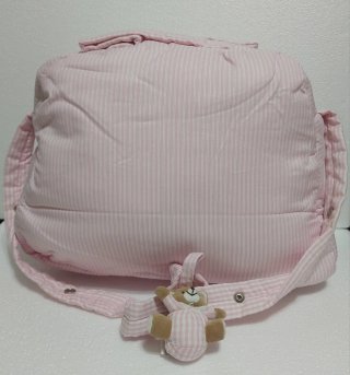 Bolsa de bebé Nenuco rosa a rayas