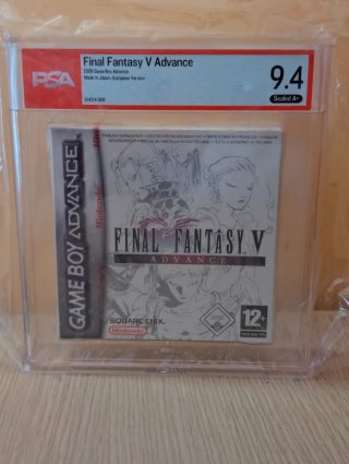 Final Fantasy V Advance PAL PSA 9.4 A+ sealed.