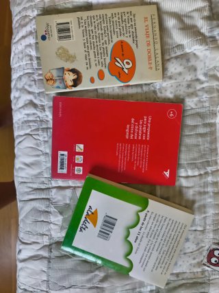 Tres libros de lectura niños diez once años