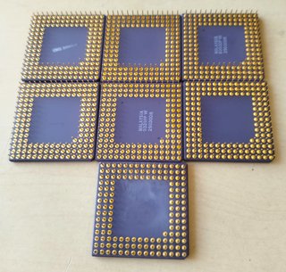 Microprocesador AMD Am29030 Goldcap