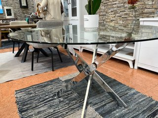 Mesa Redonda Cristal Templado 120cm