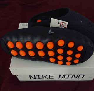 Nike Mind 001 Chanclas Negras Naranja