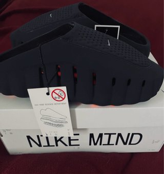 Nike Mind 001 Chanclas Negras Naranja