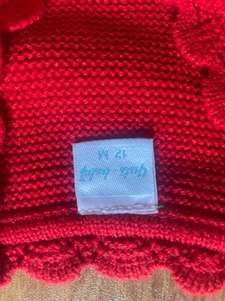 Chaquetita roja bebé