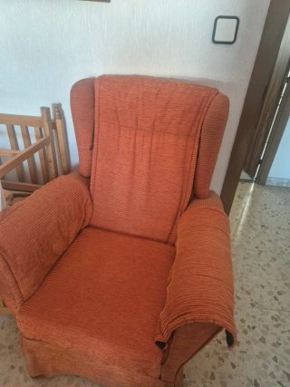 Mueble de salón madera oscura