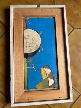 trittico dipinti vintage anni ‘60 R.Rossi