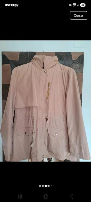 Parka beige mujer