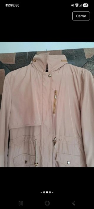 Parka beige mujer
