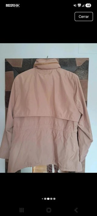 Parka beige mujer