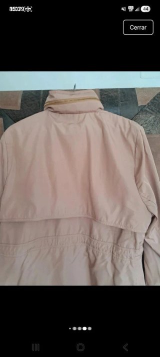 Parka beige mujer
