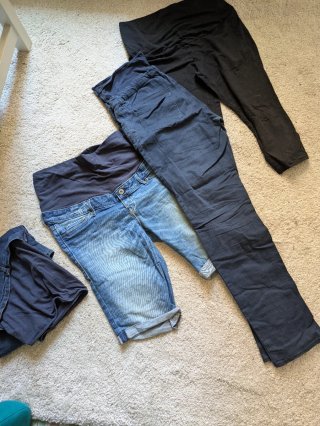 Lote Ropa Premamá: Pantalones y Shorts talla L