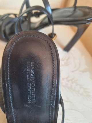 Sandalias Massimo Dutti Negras Talla 38