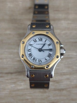 Reloj Cartier Santos Octogonal acero y oro
