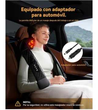 Masajeador Cervical y Espalda KNOZE Negro/Gris