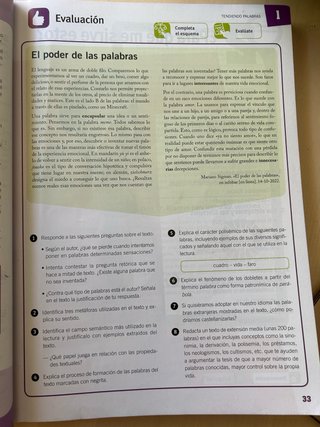Lengua y Literatura 2 bachillerato