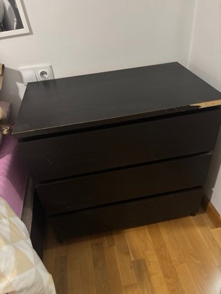 Espejo dormitorio y 3 cómodas