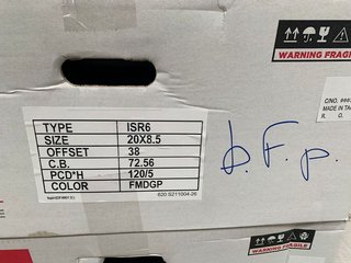 4 LLANTAS ispiri ISR6 8.5x20 5X120 ET38 A. F.SATIN