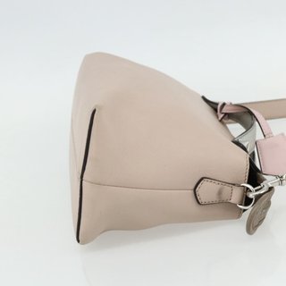 FENDI By The Way Shoulder Bag Leather 2way Beige