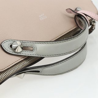 FENDI By The Way Shoulder Bag Leather 2way Beige