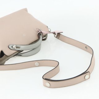 FENDI By The Way Shoulder Bag Leather 2way Beige