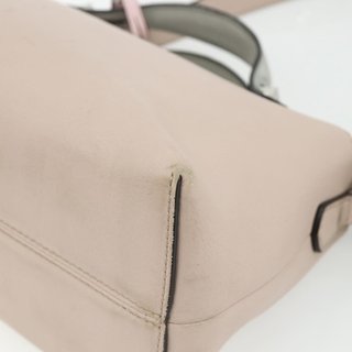 FENDI By The Way Shoulder Bag Leather 2way Beige