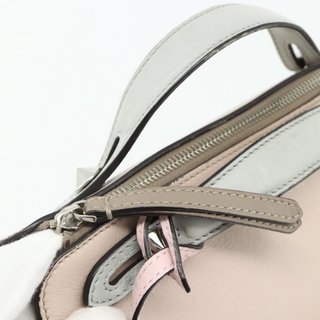 FENDI By The Way Shoulder Bag Leather 2way Beige