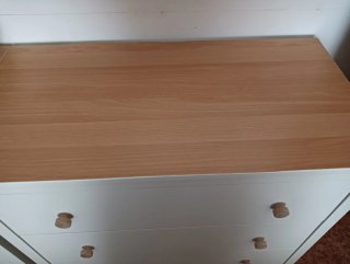 Cajonera blanca y 2 burros para zapato y ropa