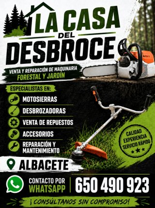 Desbrozadoras y Motosierras en Albacete