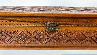 Scatola Legno Intagliata Epoca '900