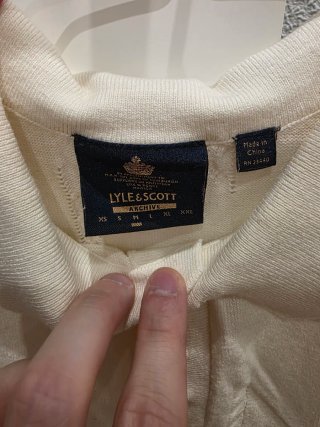 Polo punto Lyle & Scott Archive Talla M Beige