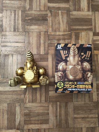 One Piece Figure Franky BF38 Film Gold Banpresto
