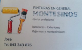 Pintor profesional José Montesinos