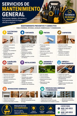 ¡Servicios de Mantenimiento General en Granada!
