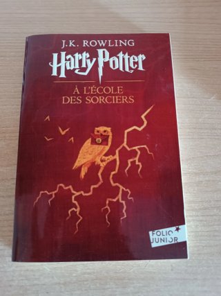 Harry Potter À l'école des sorciers de JK Rowling.