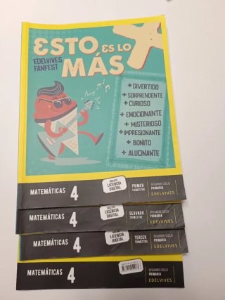 Libros texto 4° primaria. Editorial Edelvives.