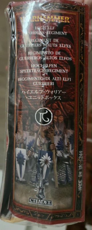 NIB Altos Elfos Regimiento Guerreros. Warhammer
