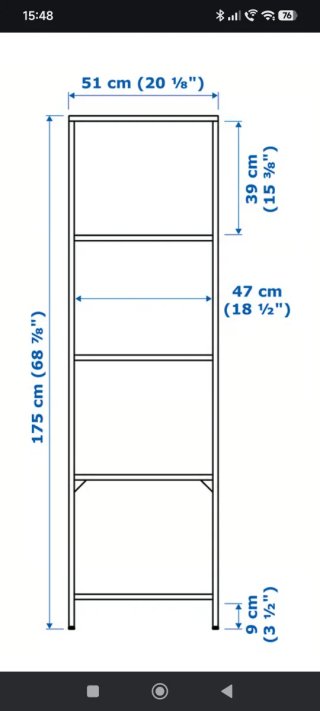 Estantería Negra Metálica Ikea