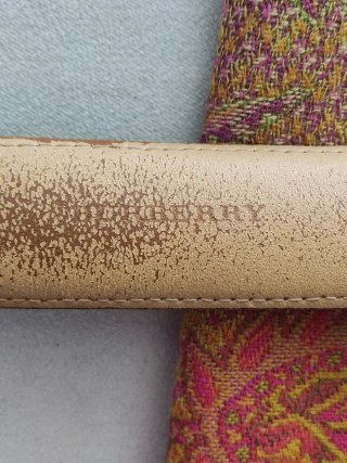 Cinturón Burberry Beige marton burdeos