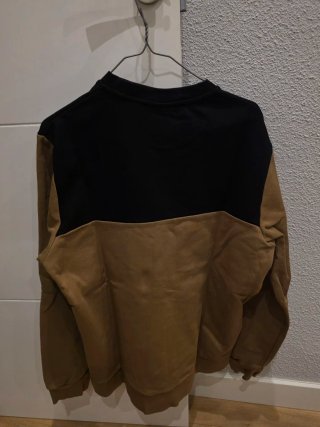 Sudadera Lyle & Scott Negra y Marrón Talla M