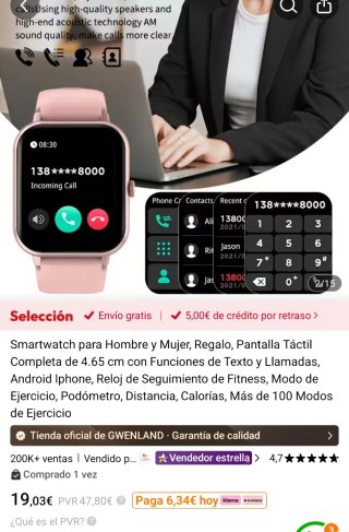 Reloj Inteligente GWENLAND Gris